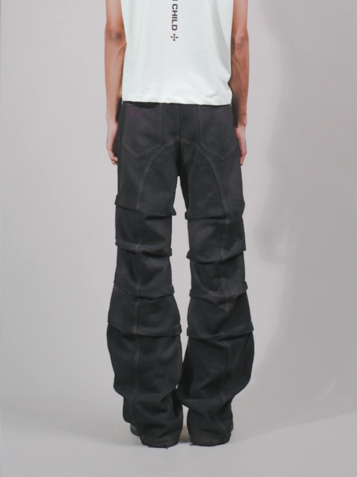 DEEP RUST HANDBLEACHED PANTS  3